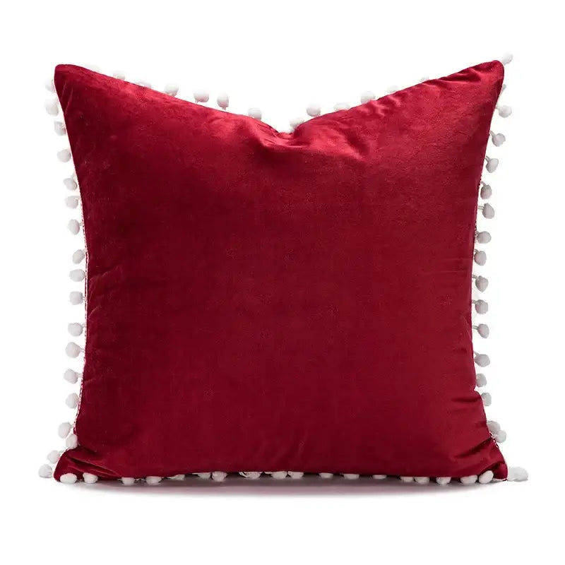 Red Snowman Pillow Cover