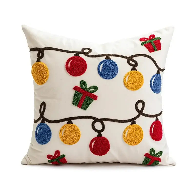 Red Snowman Pillow Cover