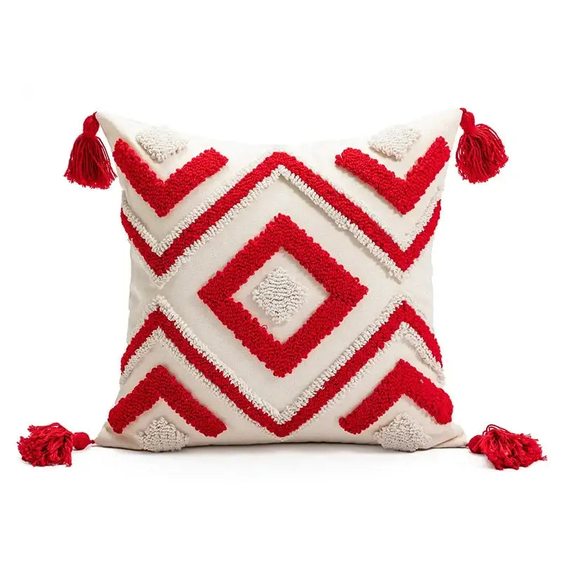 Red Snowman Pillow Cover