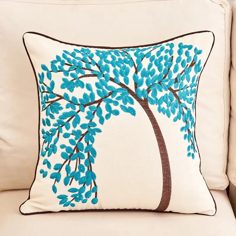 Linen Tree Cushion Cover