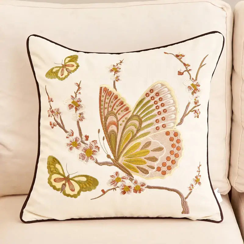 Linen Tree Cushion Cover