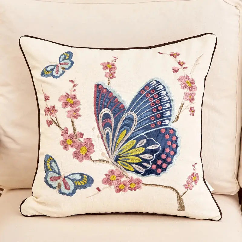 Linen Tree Cushion Cover