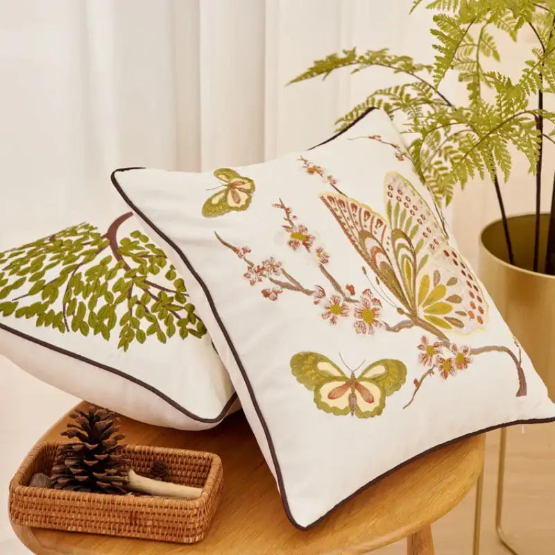 Linen Tree Cushion Cover
