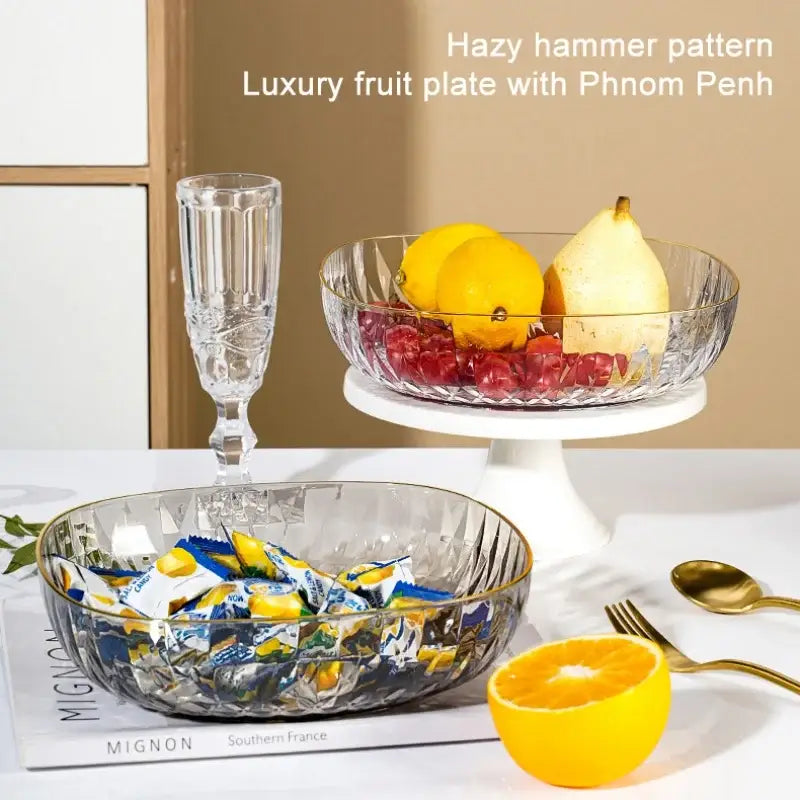 Green Crystal Fruit Tray