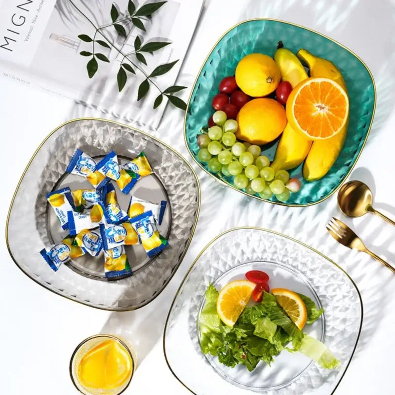 Green Crystal Fruit Tray