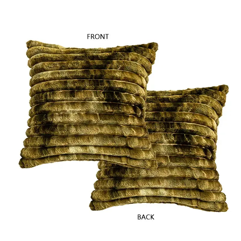 Green Velvet Floral Cushion