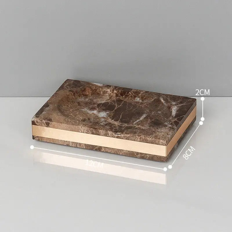 Dark Marble Bathroom Set