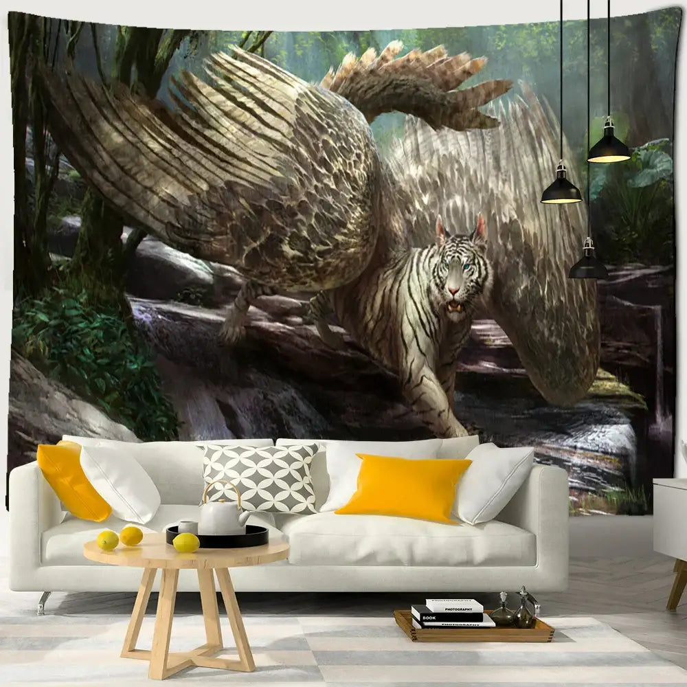 Blue Forest Tapestry