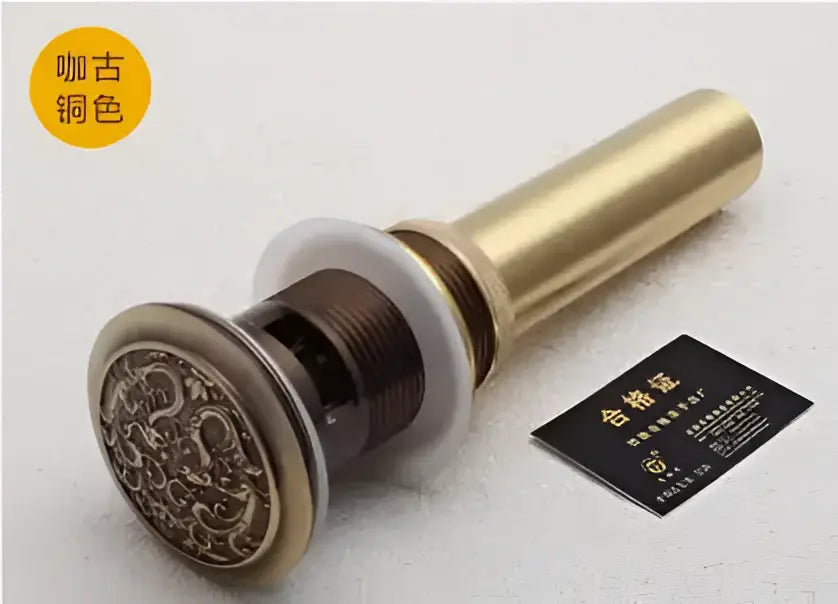 Brass Sink Pop-Up Drain