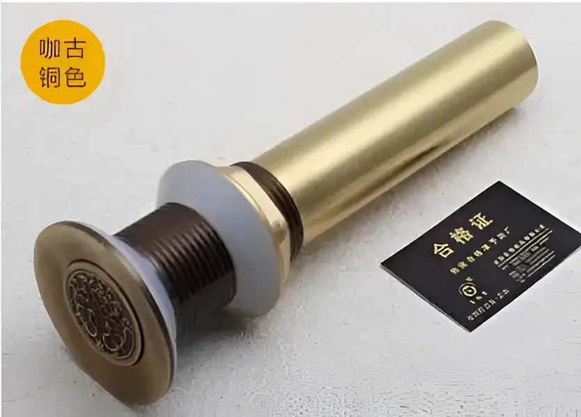 Brass Sink Pop-Up Drain