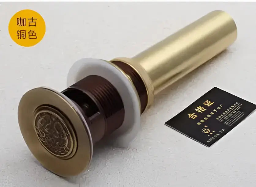Brass Sink Pop-Up Drain