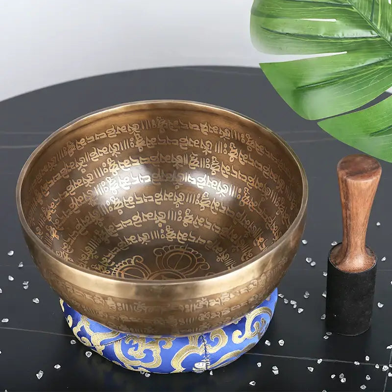 Gold Tibetan Singing Bowl