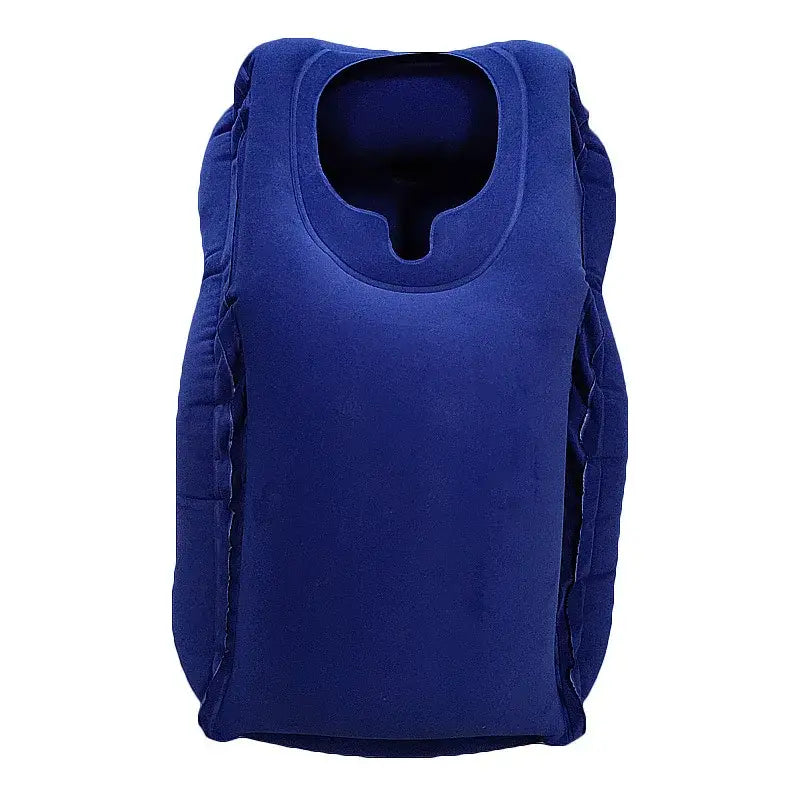 Gray Inflatable Travel Pillow