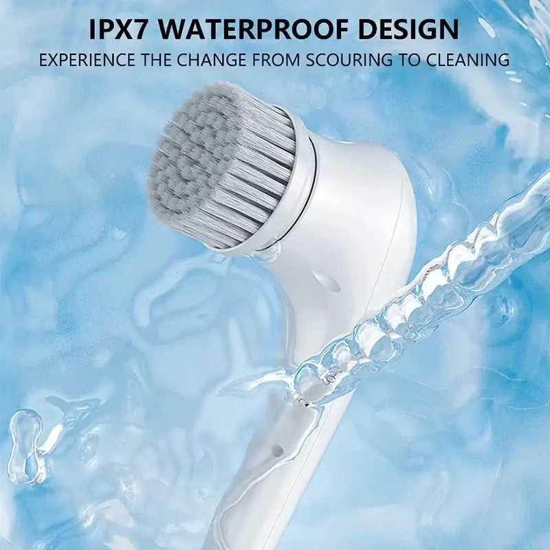 White Electric Cleaning Brush