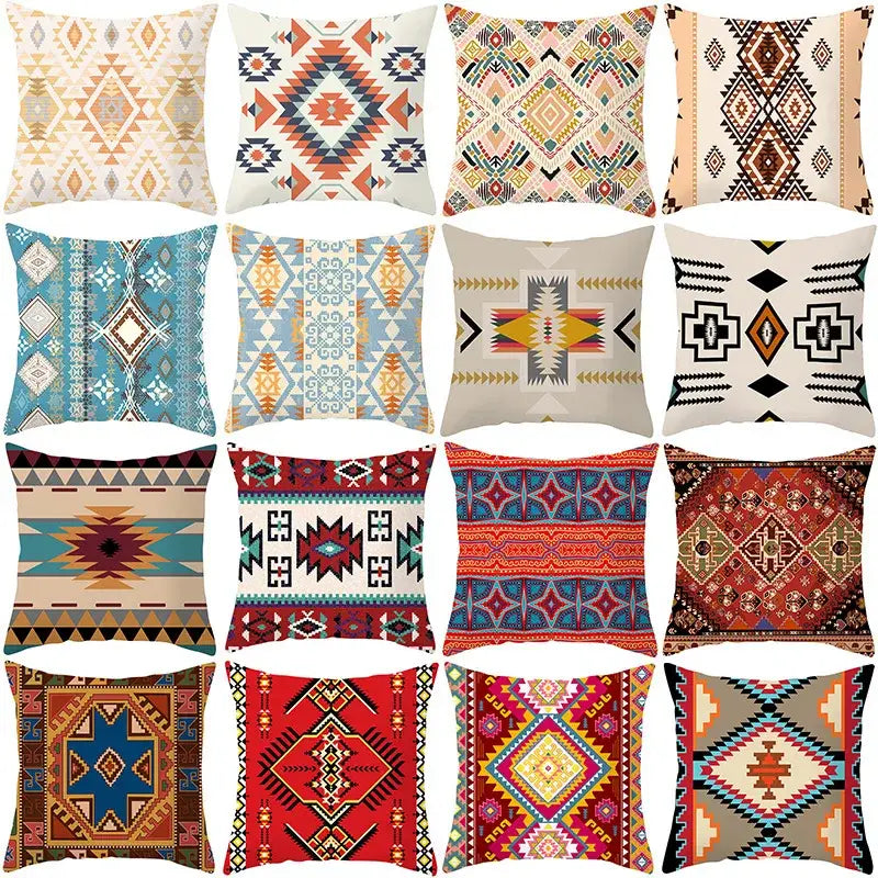 Geometric Boho Pillow Cover