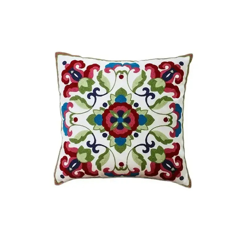 Floral Canvas Pillow Case