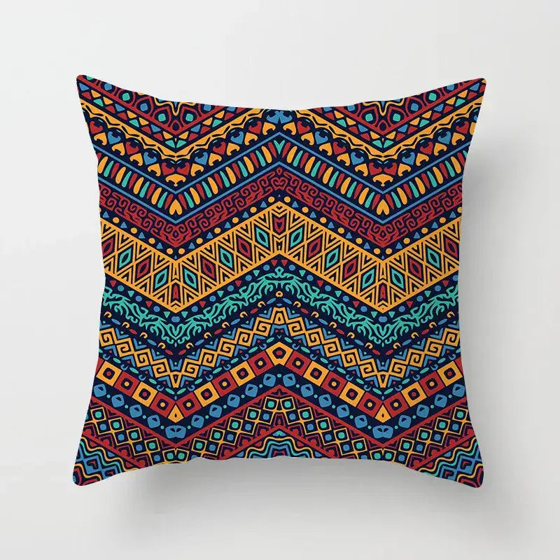 Teal Gold Geometric Pillowcase