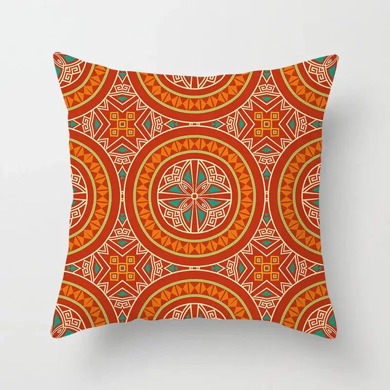 Teal Gold Geometric Pillowcase