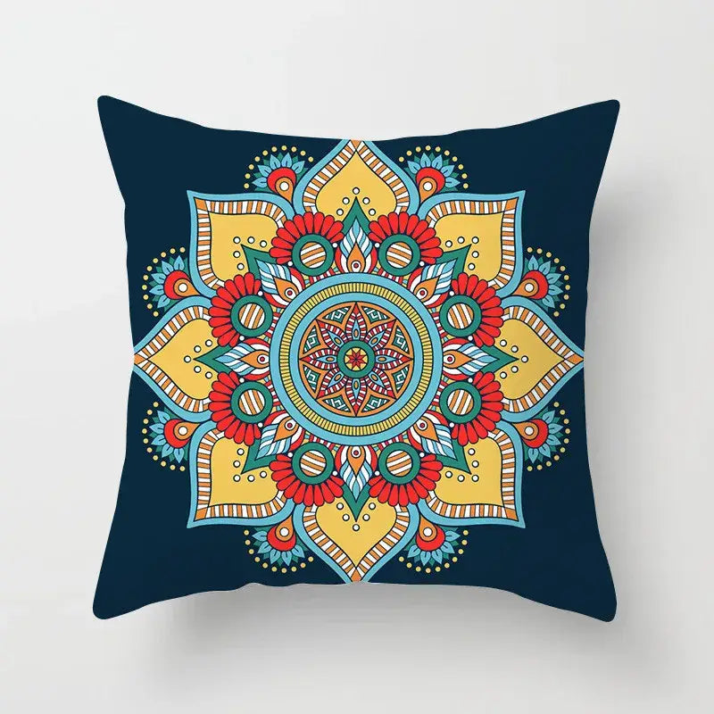 Teal Gold Geometric Pillowcase