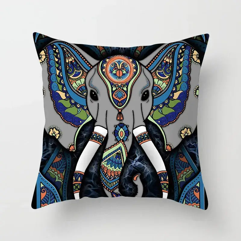 Teal Gold Geometric Pillowcase