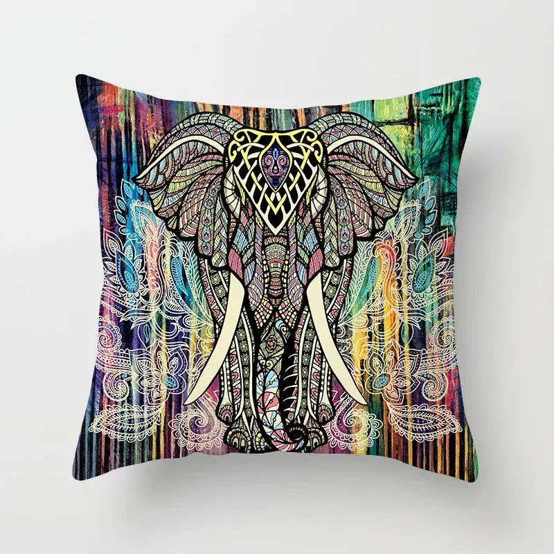 Teal Gold Geometric Pillowcase