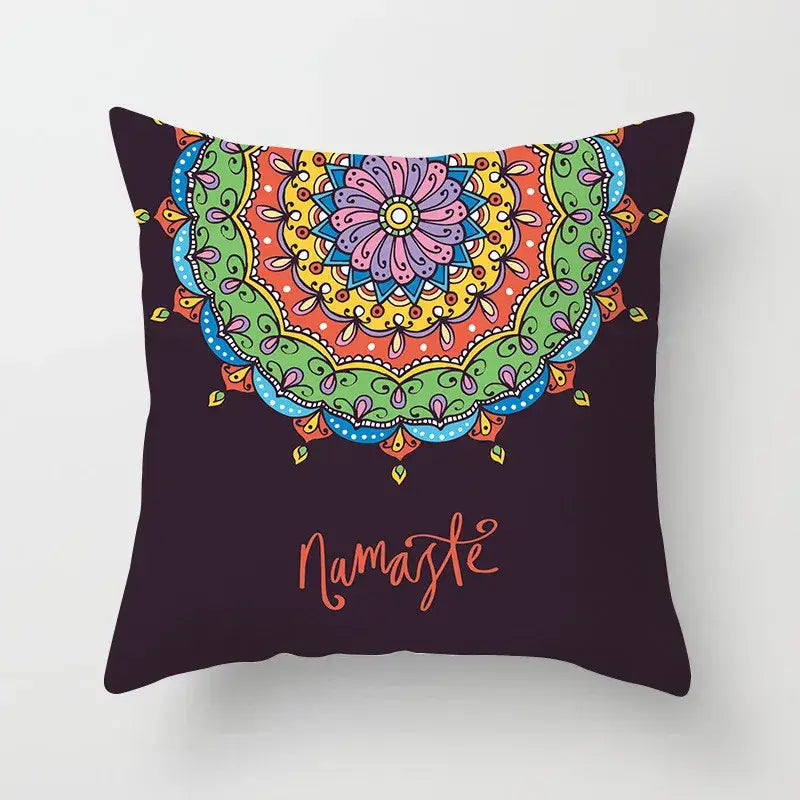 Teal Gold Geometric Pillowcase
