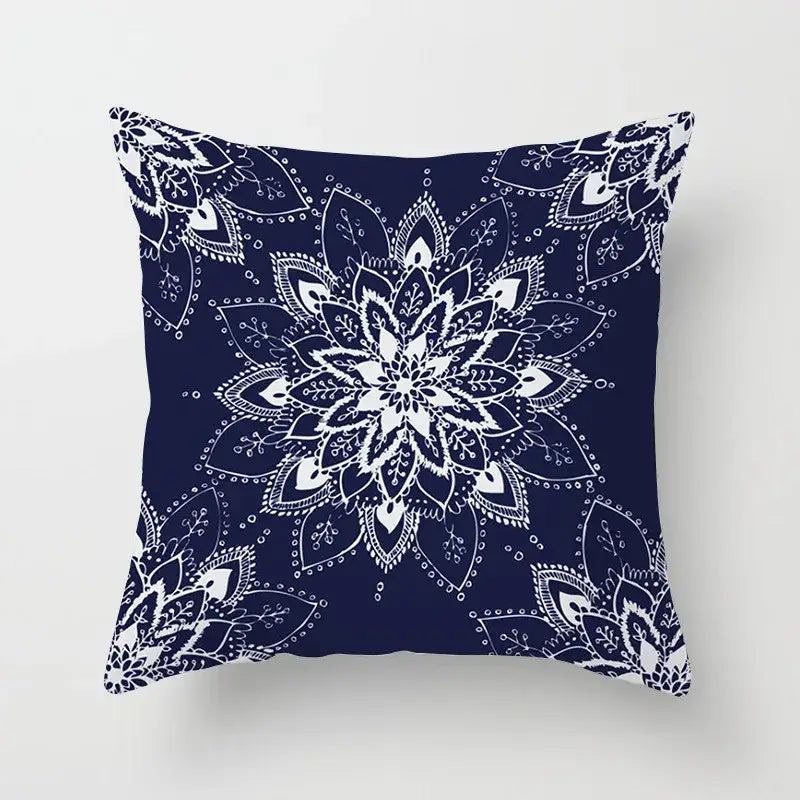 Teal Gold Geometric Pillowcase