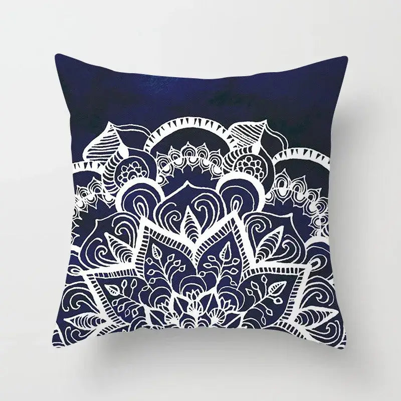 Teal Gold Geometric Pillowcase