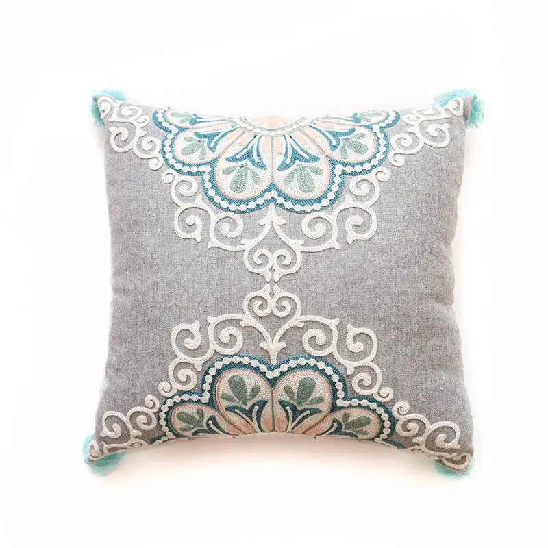 Gray Swirl Cushion Cover