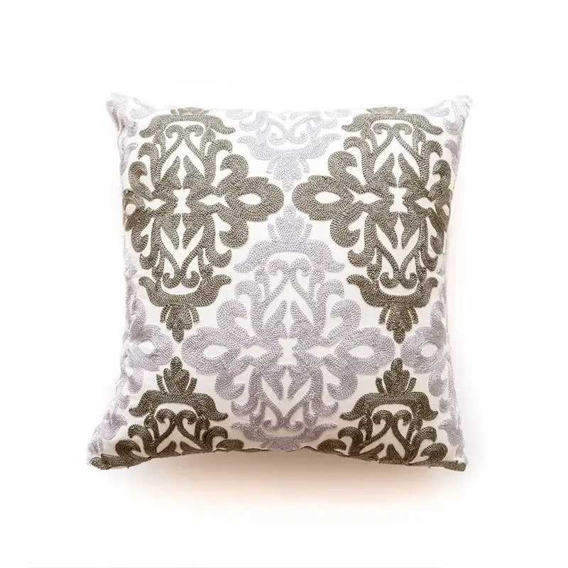Gray Swirl Cushion Cover