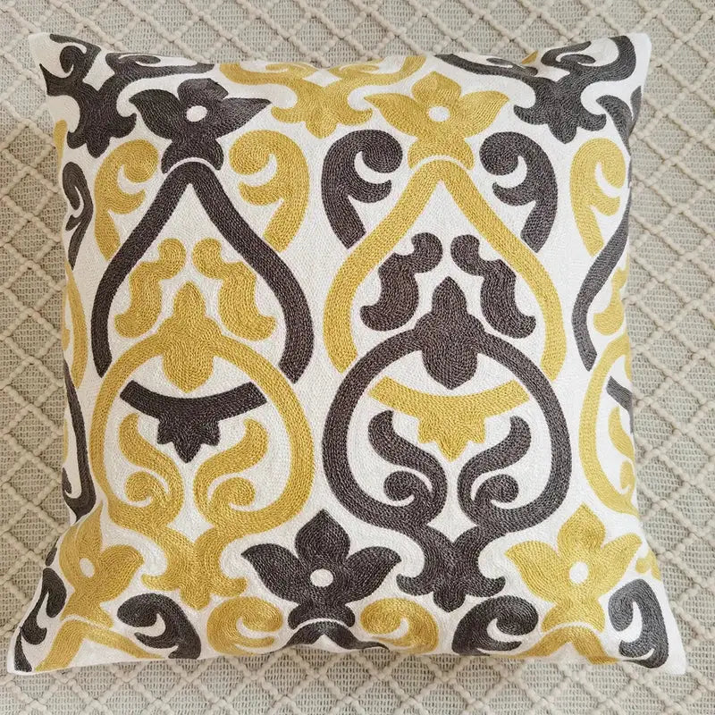Gray Swirl Cushion Cover