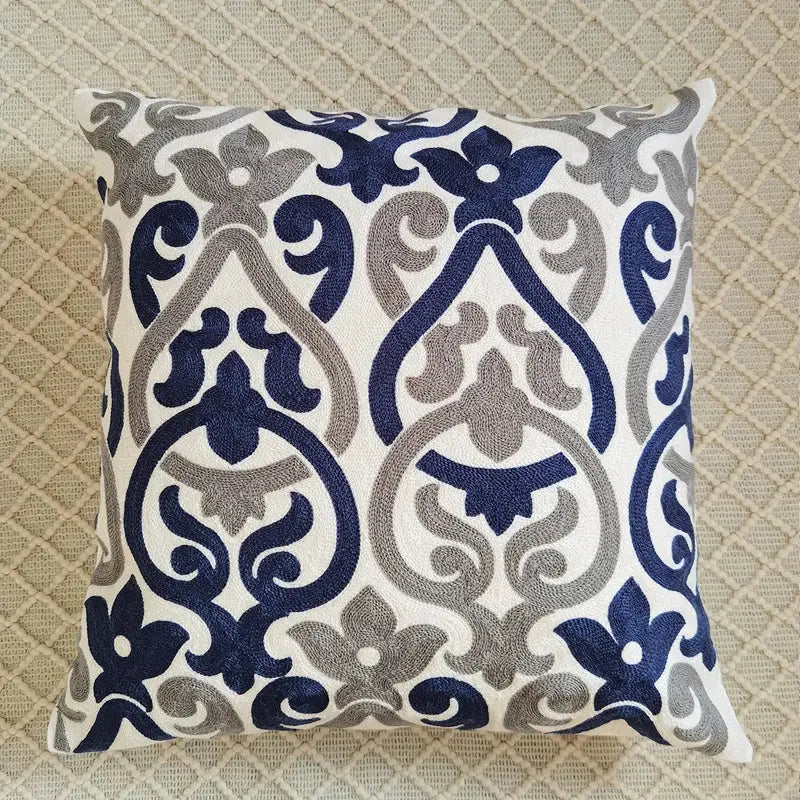 Gray Swirl Cushion Cover