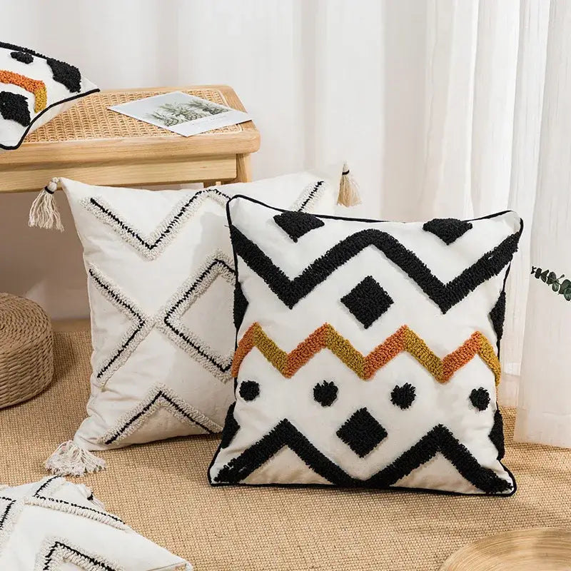 Black Orange Geometric Cover