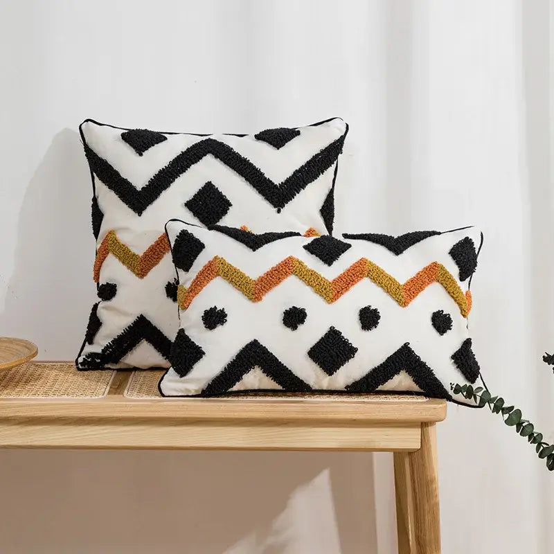 Black Orange Geometric Cover