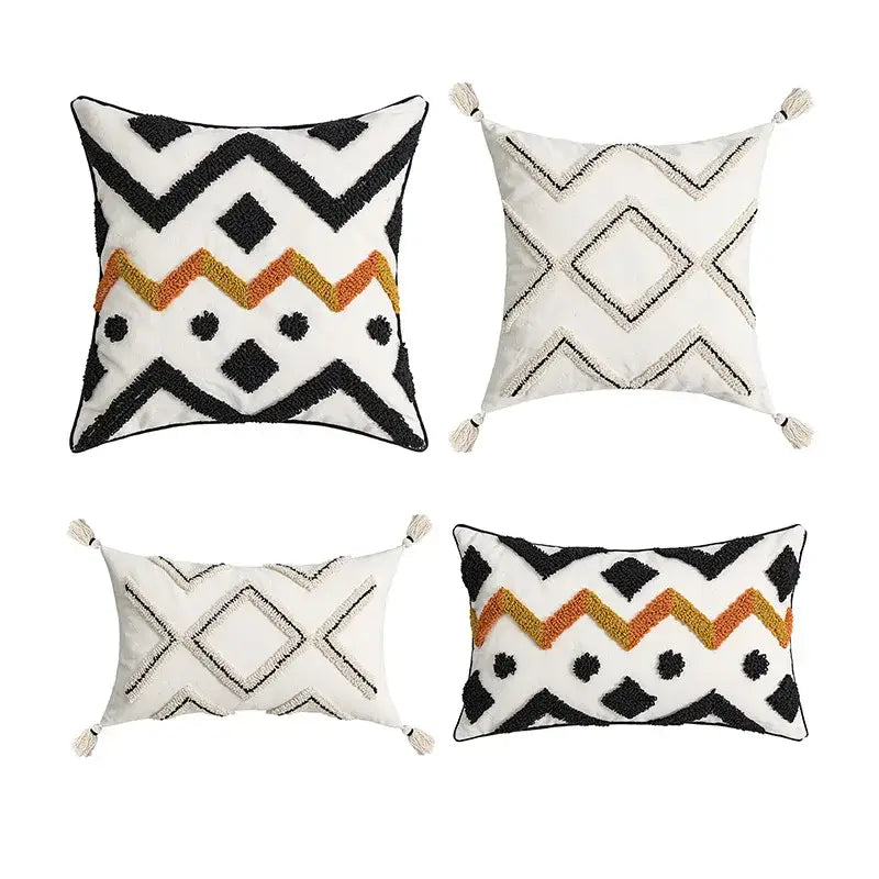 Black Orange Geometric Cover