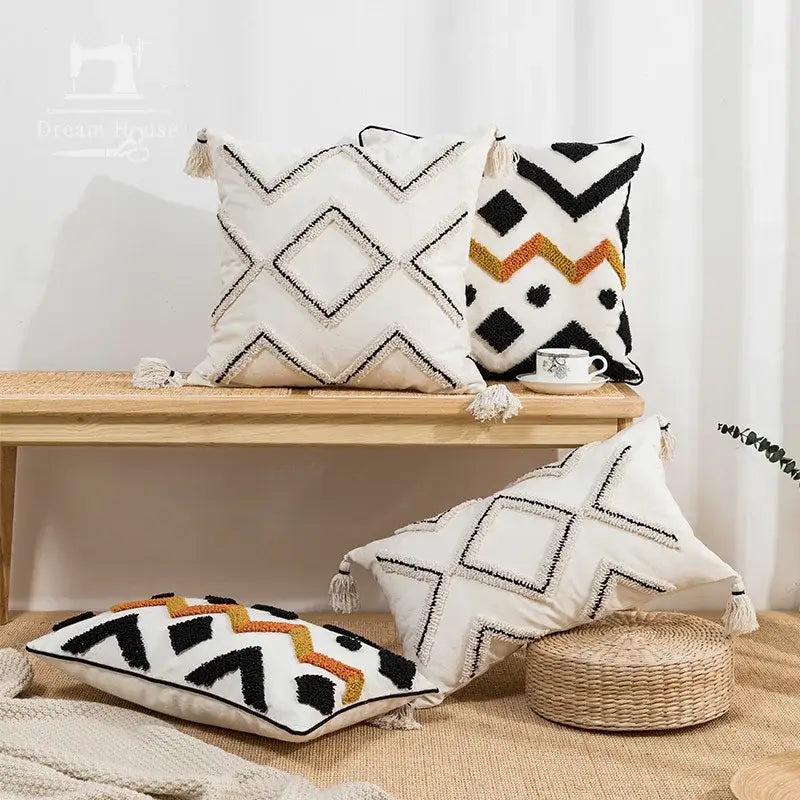 Black Orange Geometric Cover