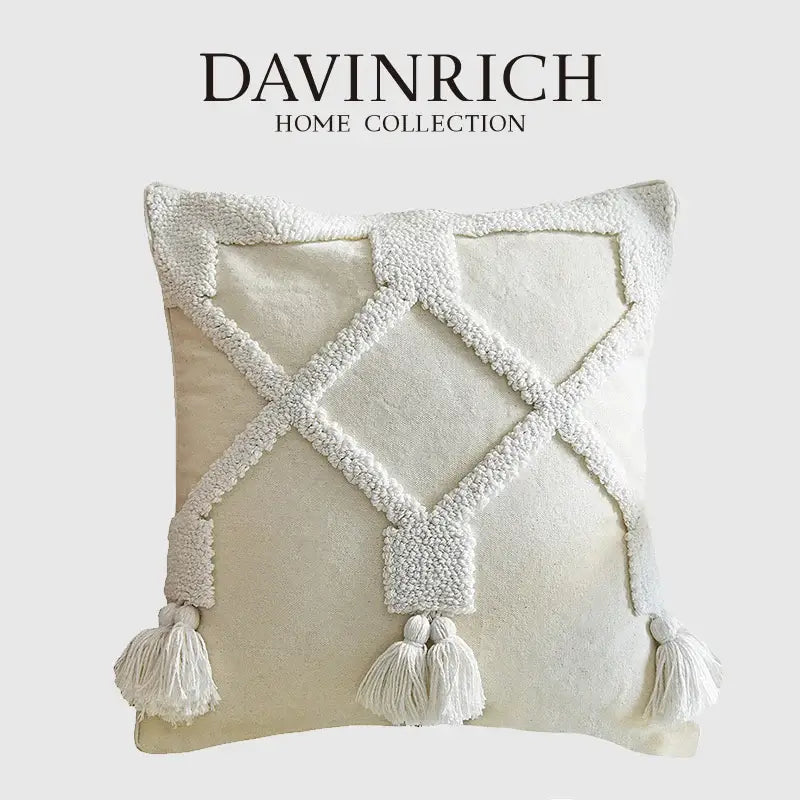 Cream Tufted Cushion Case