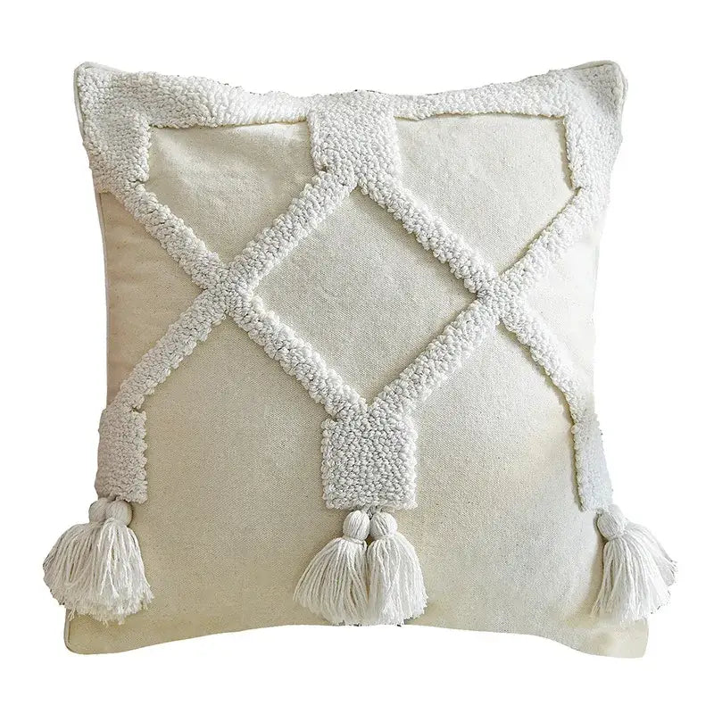 Cream Tufted Cushion Case