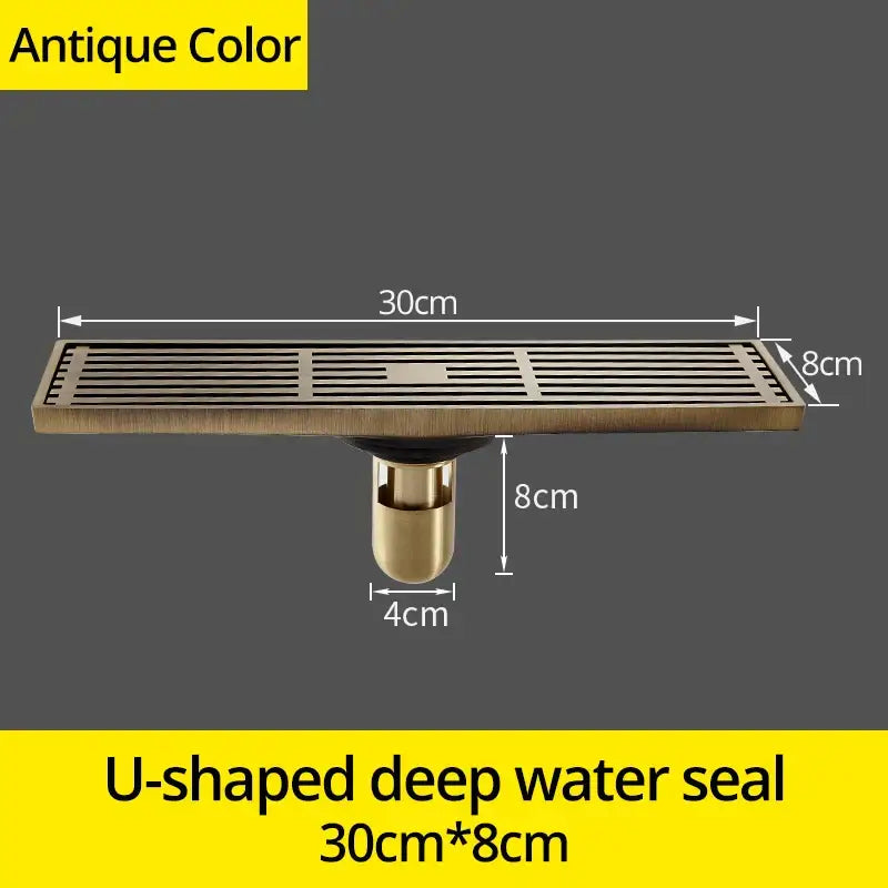 Antique Brass Floor Drain