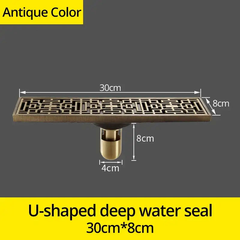 Antique Brass Floor Drain