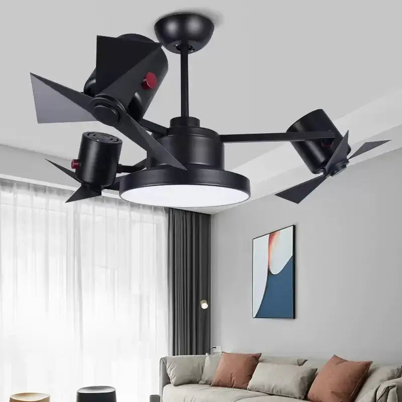 Bronze Wooden Ceiling Fan European Design