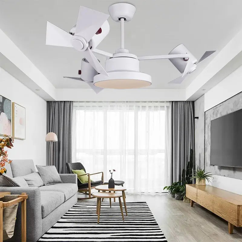 Bronze Wooden Ceiling Fan European Design