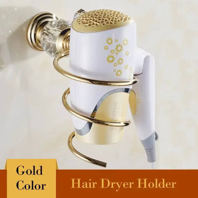Gold Crystal Towel Rack