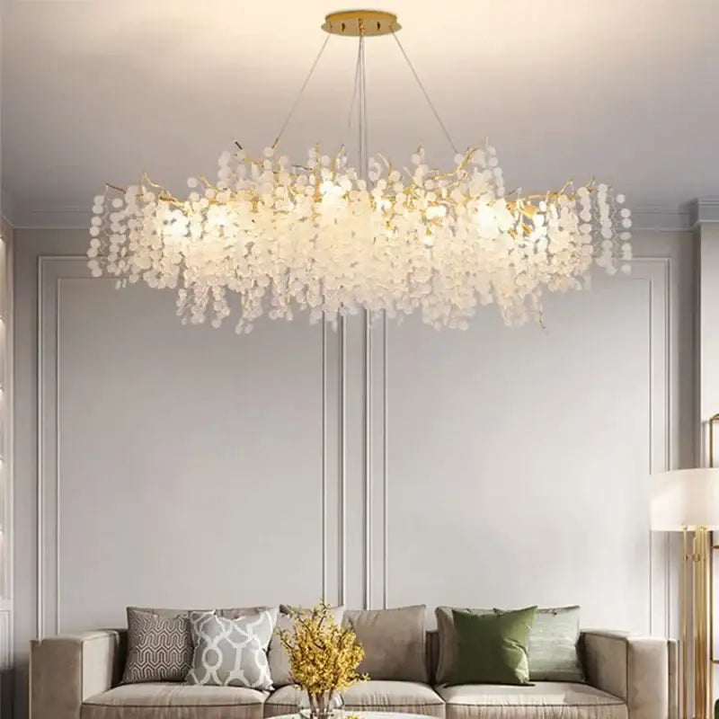Gold Tree Branch Chandelier 120cm Long