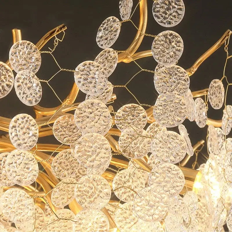 Gold Tree Branch Chandelier 120cm Long