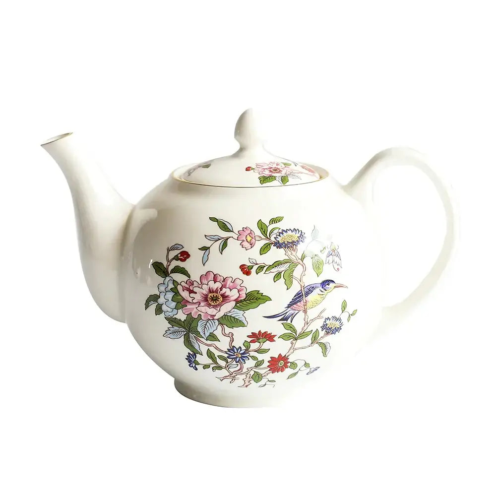 Floral Porcelain Tea Set with 1100ml Teapot