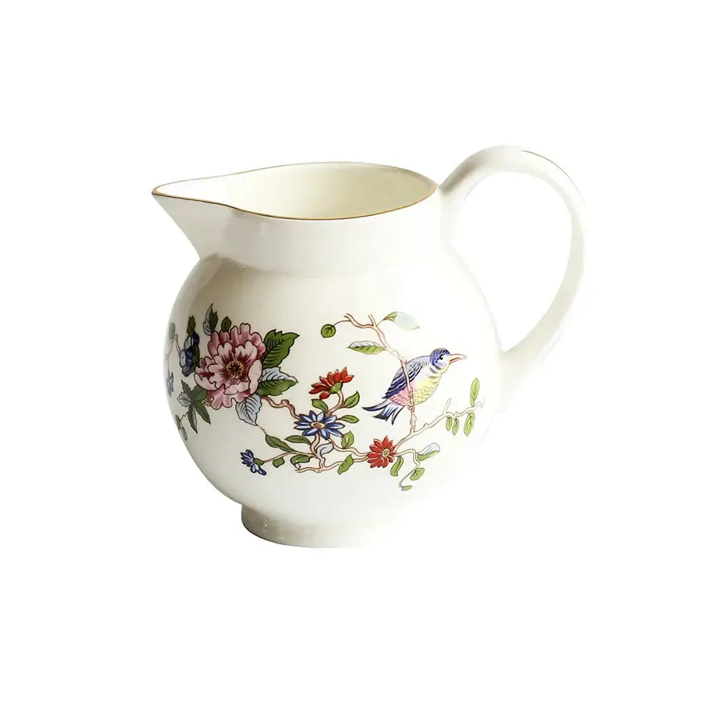 Floral Porcelain Tea Set with 1100ml Teapot