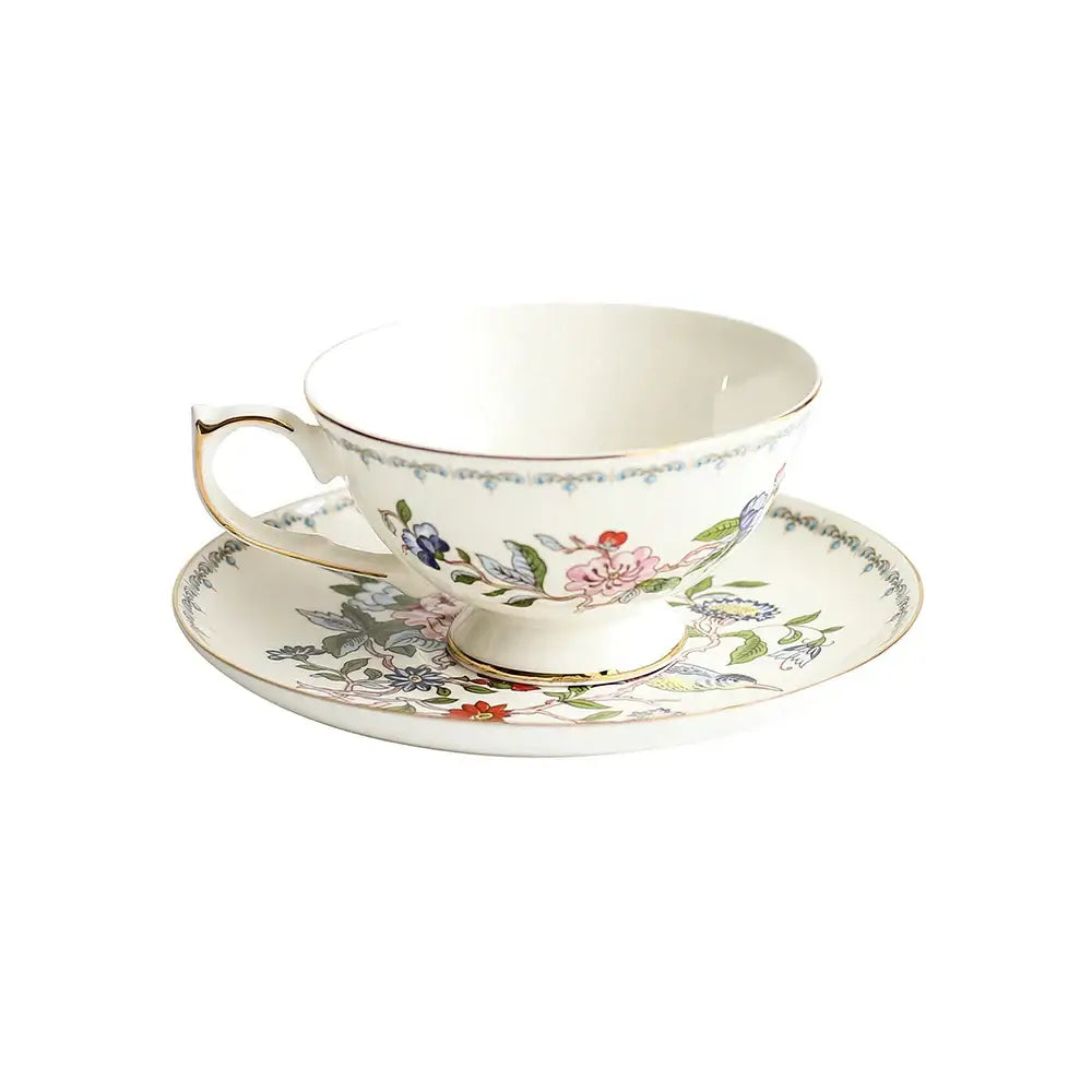 Floral Porcelain Tea Set with 1100ml Teapot