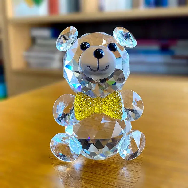 Clear Crystal Bear Figurine