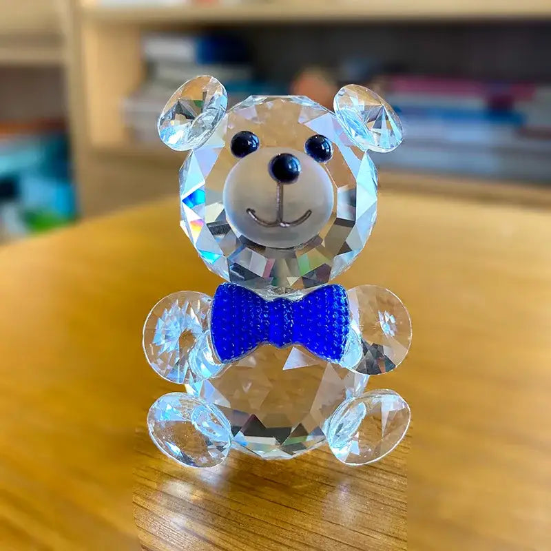 Clear Crystal Bear Figurine